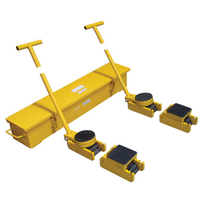 Carrelli di trasporto pesante su cingoli di rulli in acciaio