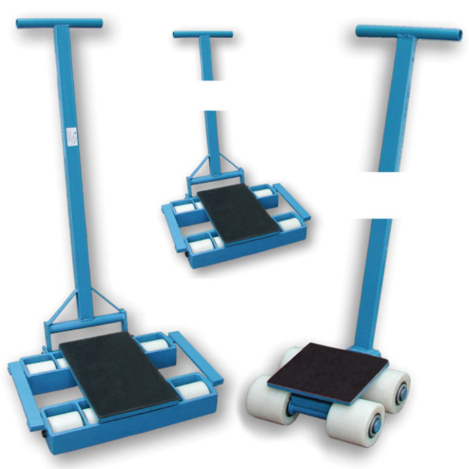 Carrelli di trasporto pesante su ruote con timone direzionale